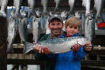 Children love fishing in Seward Alaska!
